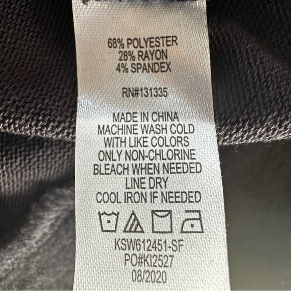 NEW Nine Britton Super Soft Black Charcoal Crewneck Top size M - Picture 11 of 11